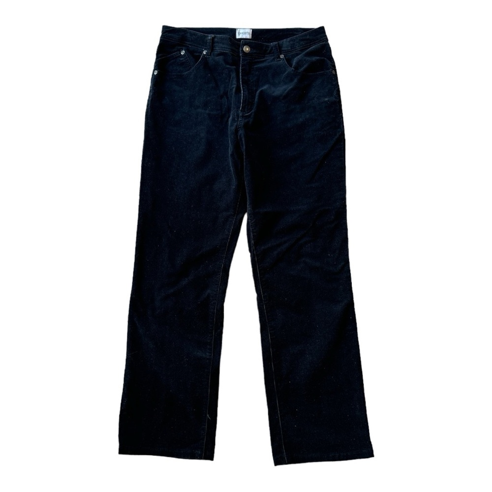 Chico’s Black Corduroy‎ Straight Leg Pants.  Women’s Size 2 Regular (12). - Picture 4 of 4